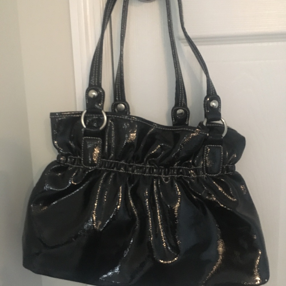 Black/teal purse with buckle-NWT - Picture 2 of 8